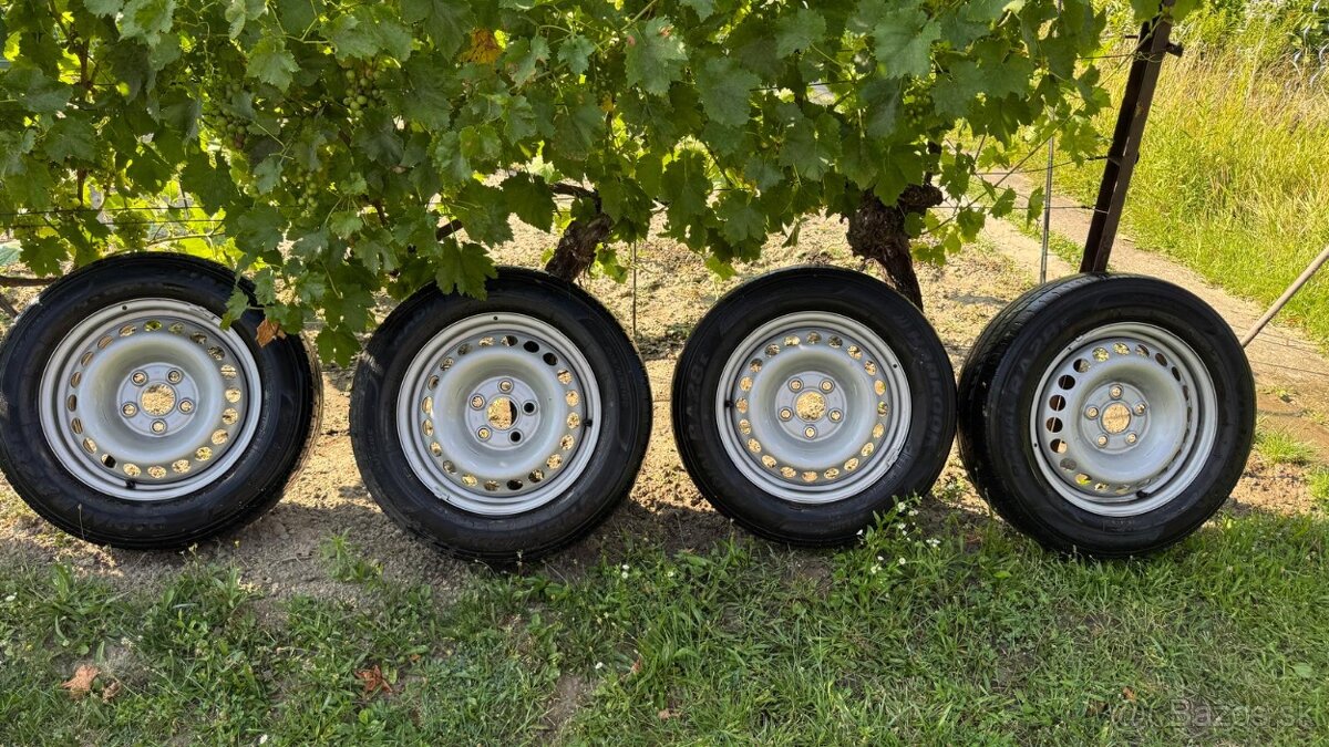 Plechové disky R16C Transporter T6 na letných pneu