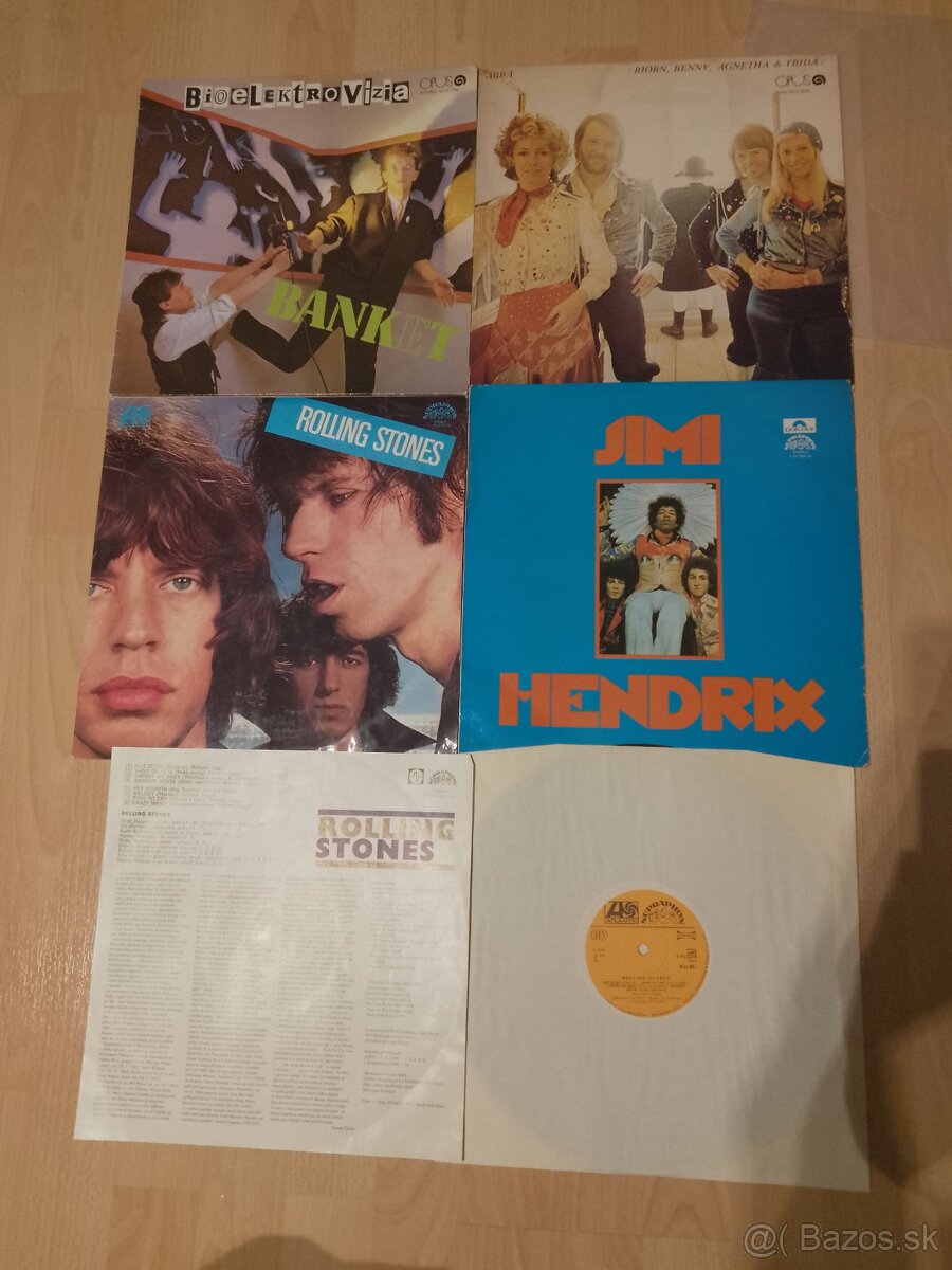 Predám LP platne-Hendrix,ABBA,Banket