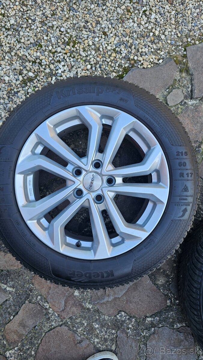 Renault Elektrony 215/60 R17 zimna sada.