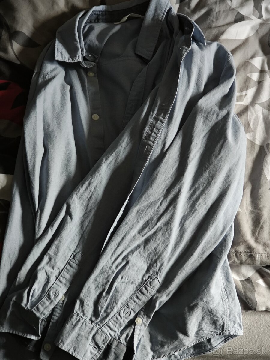 Košele H&M, dlhý rukáv, veľkosť 158/12-13 rokov, dva kusy