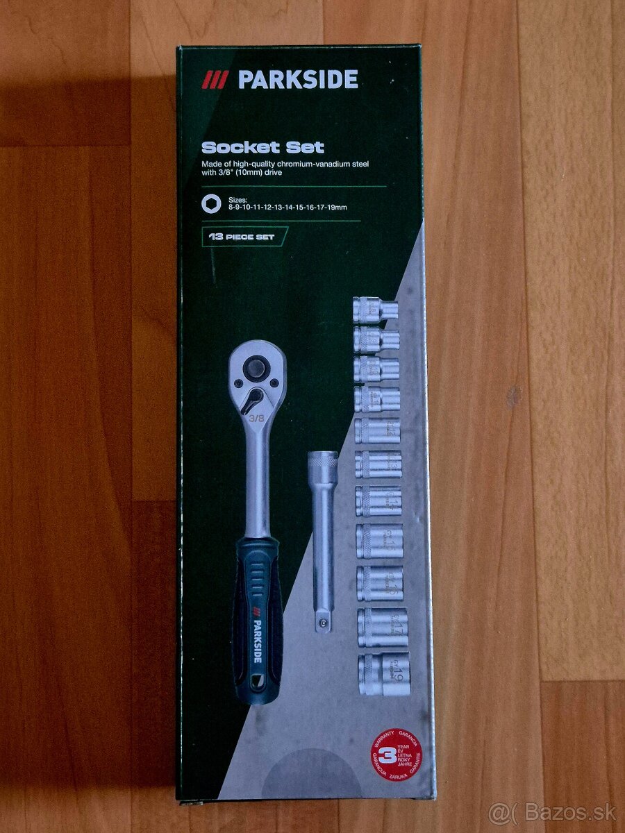 Parkside Góla Súprava nástrčných kľúčov 3/8", 13-dielna