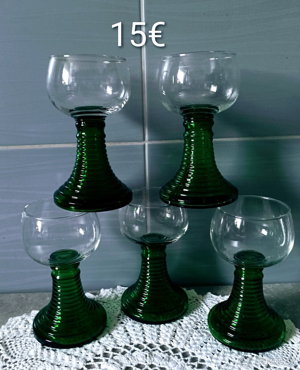 Retro zelené sklo