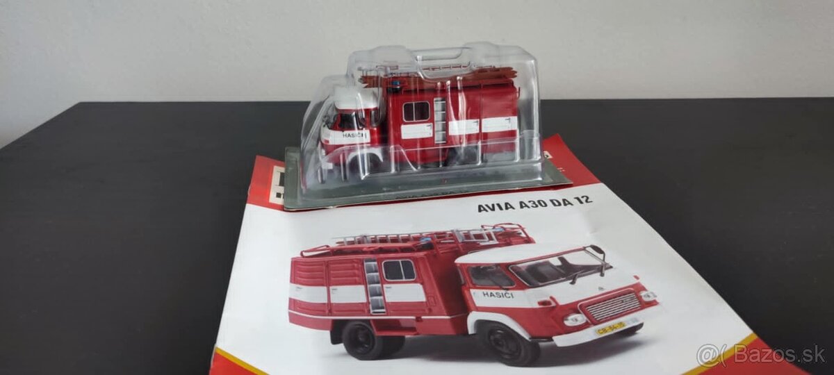 AVIA A30 DA 12 Hasiči 1:43 DeAgostini Kultove nakladaky
