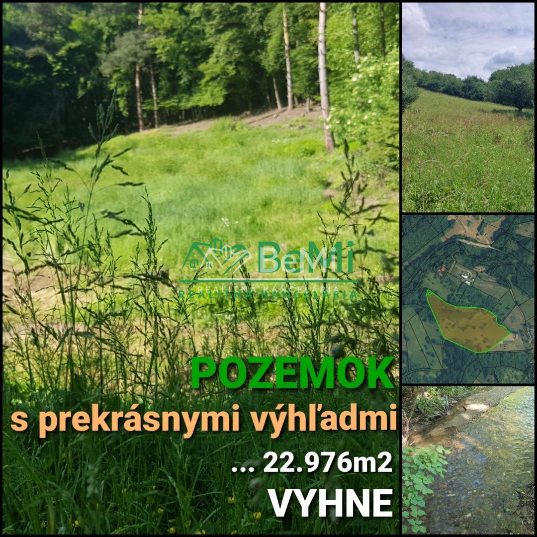 POZEMOK s prekrásnymi výhľadmi...Vyhne (057-14-DAR)
