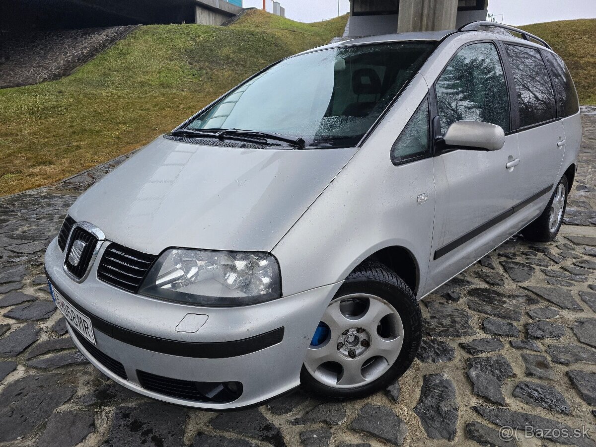 Seat Alhambra 1.9TDI 85KW M/6 ťažné / BEZ KOROZIE/