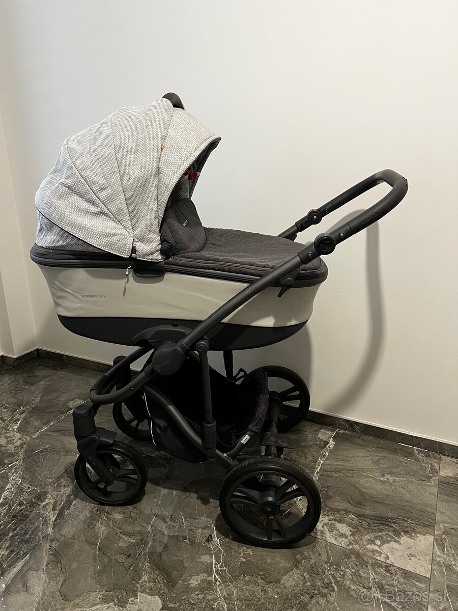 Kočík Bebetto bresso grey 22 + vajičko Bobostello Mars