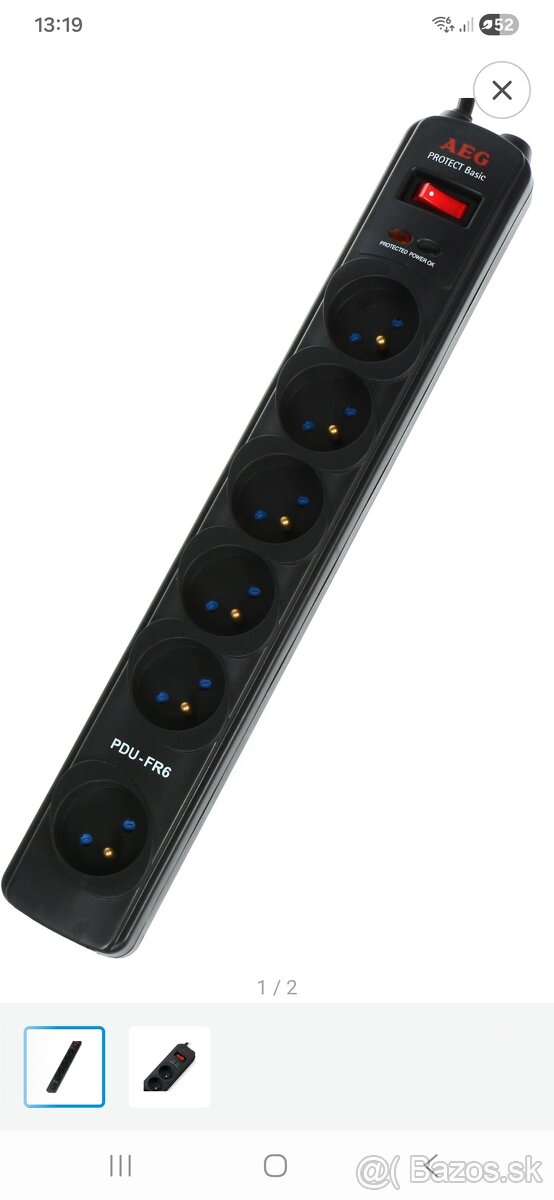 Predlžovačka AEG PDU FR6 1,8m