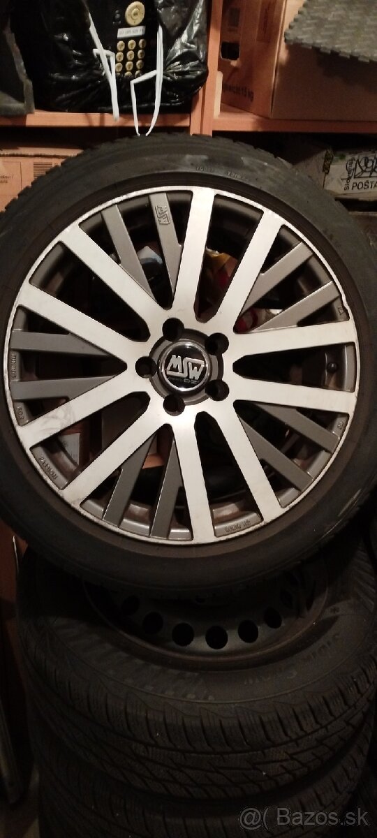 MSW disky 8x18 5/112 + Bridgestone Turanza 215/50 R18 92W