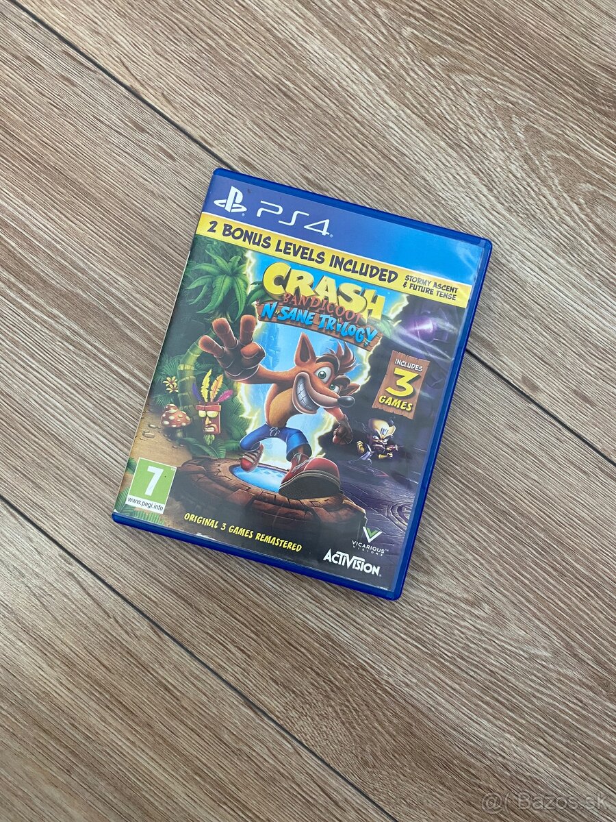 Predám hru na ps4 crash bandicoot trilogy
