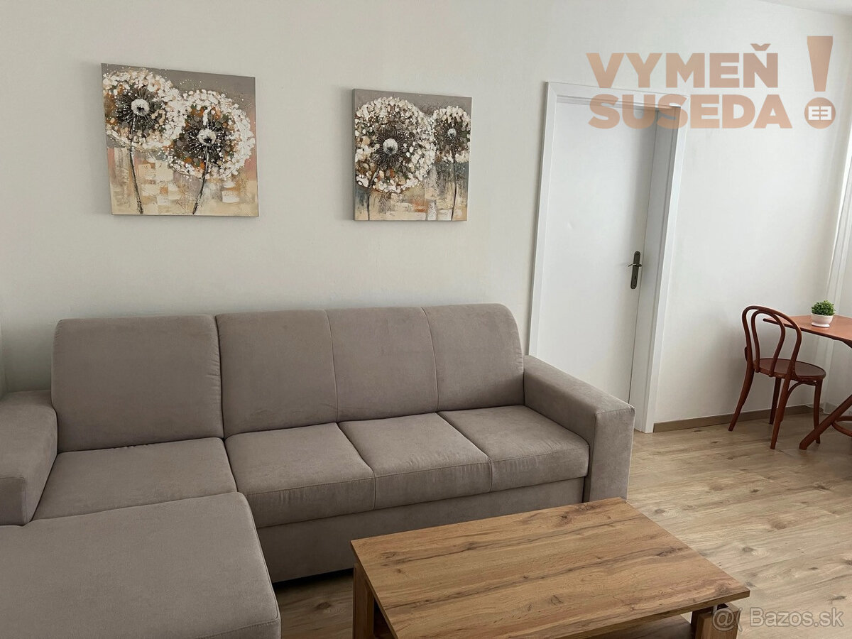 VYMEŇ SUSEDA – VÝNIMOČNÝ ZARIADENÝ 2 IZB. BYT, MEDVEĎOVEJ U