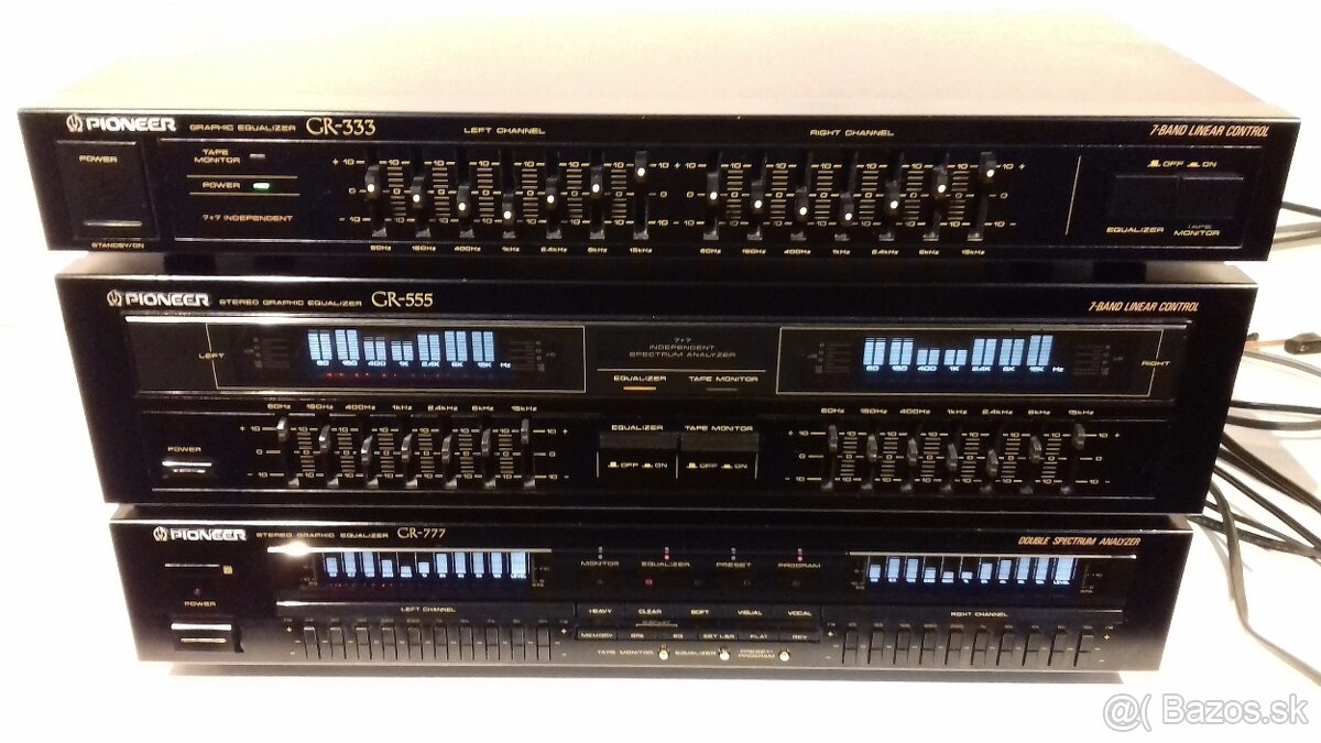 3x equalizer PIONEER GR-333 GR-555 GR-777 = AE81, AE55, AE68