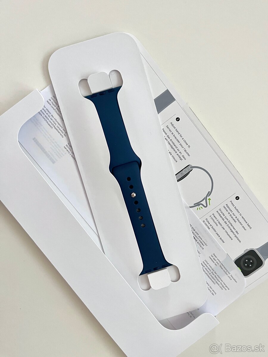 Apple Watch 45mm Storm Blue Sport Band - S/M