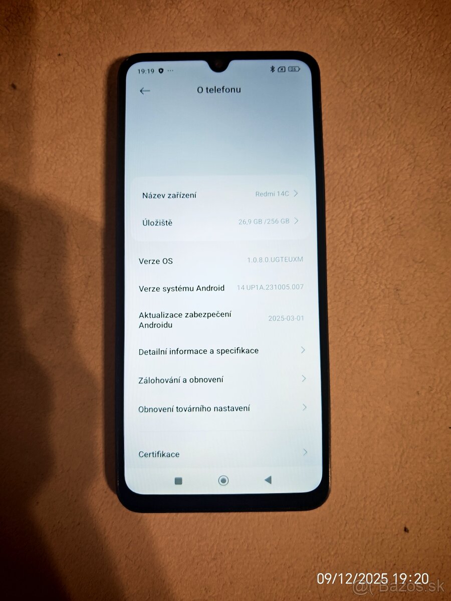 Predám telefón Xiaomi 14C 8/256GB