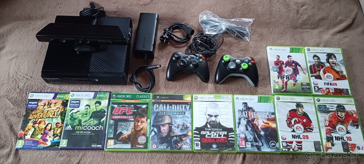 Xbox360 s hrami a kinectom