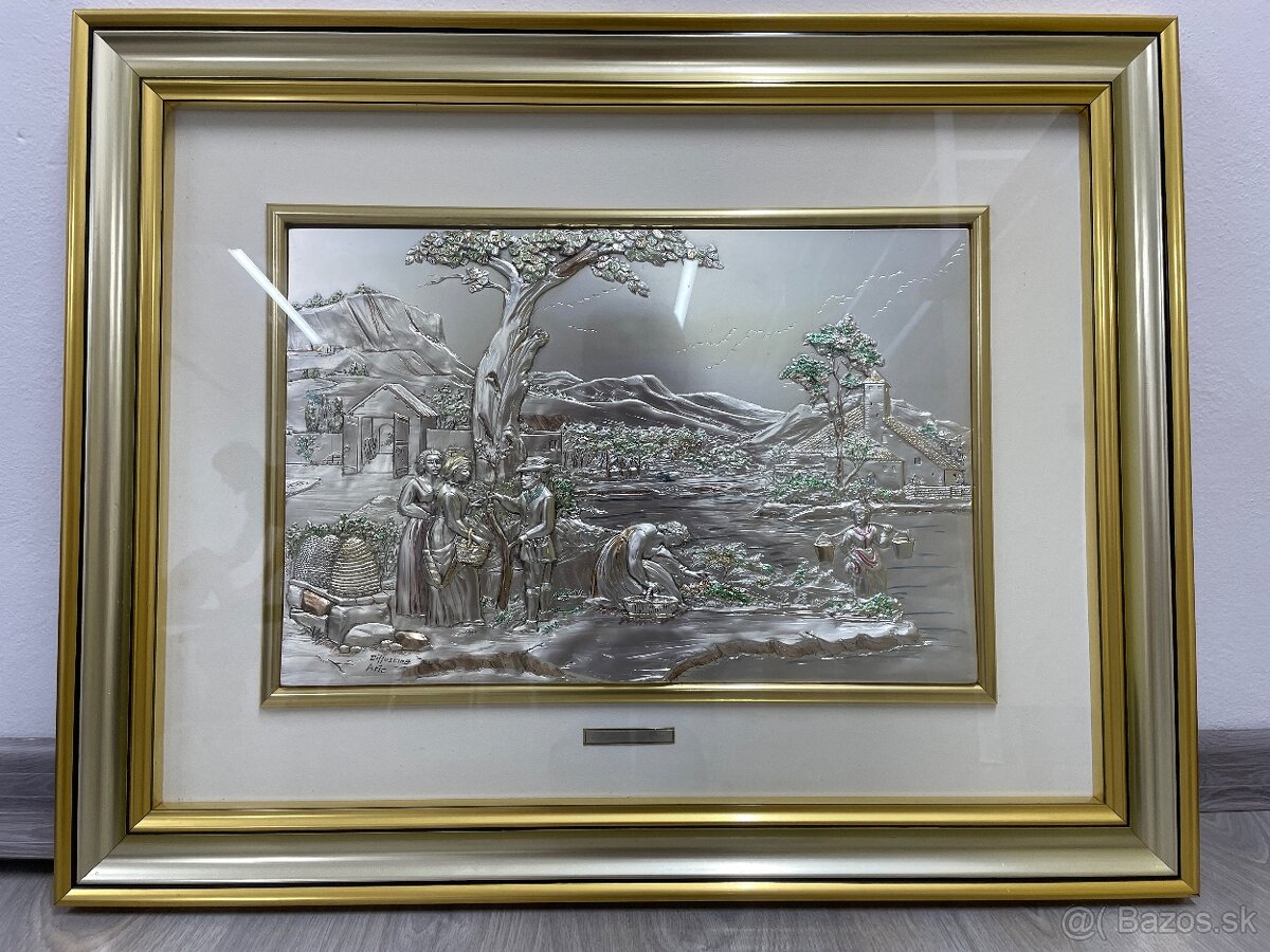 Obraz zo striebra, 73x57cm