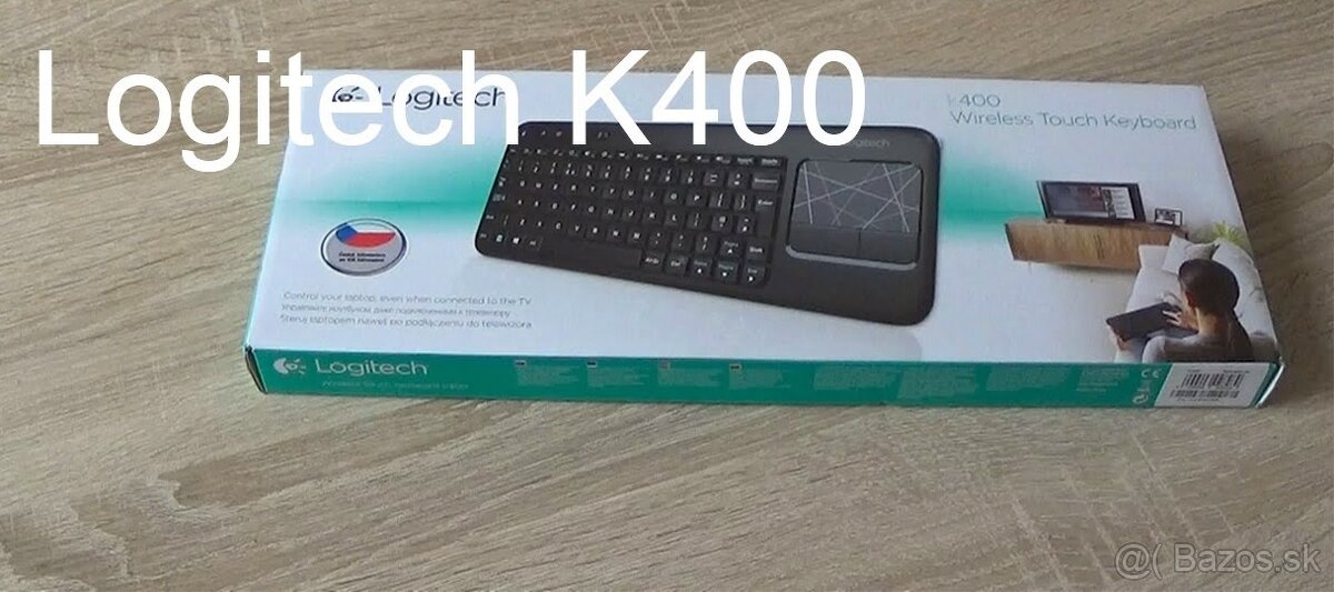 WiFI Klávesnica : Logitech Wireless Touch Keyboard K400