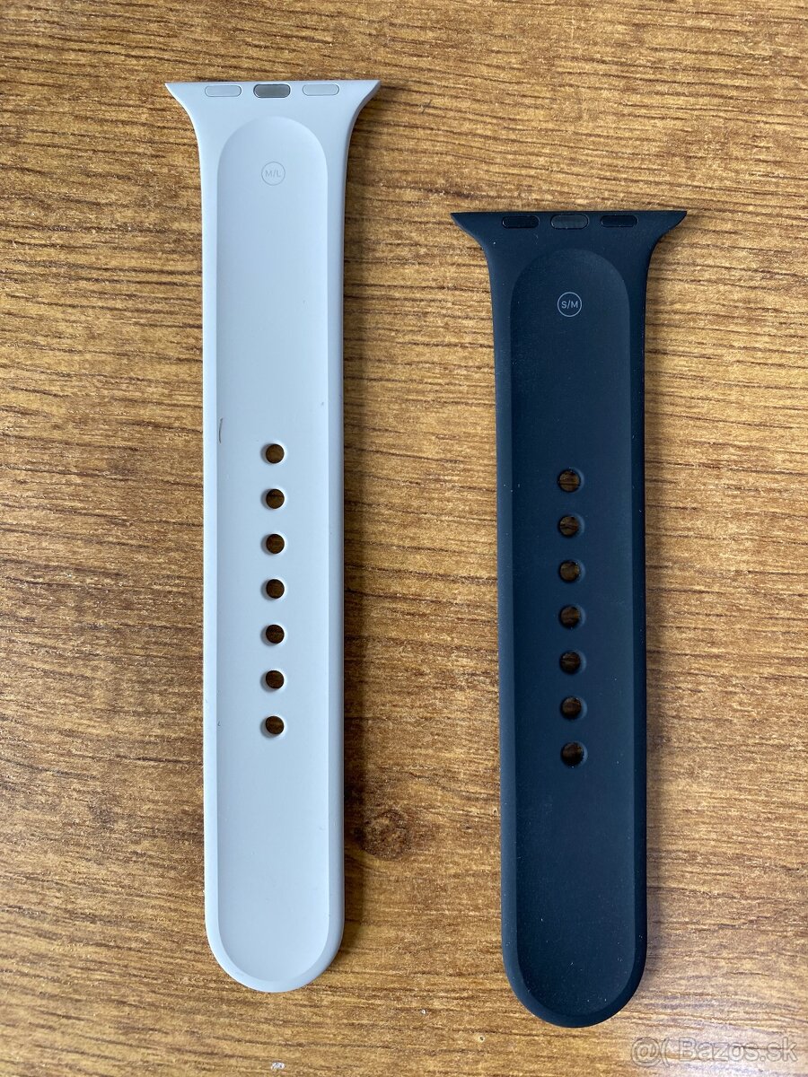 Apple watch silikónové remienky - čierna a béžová