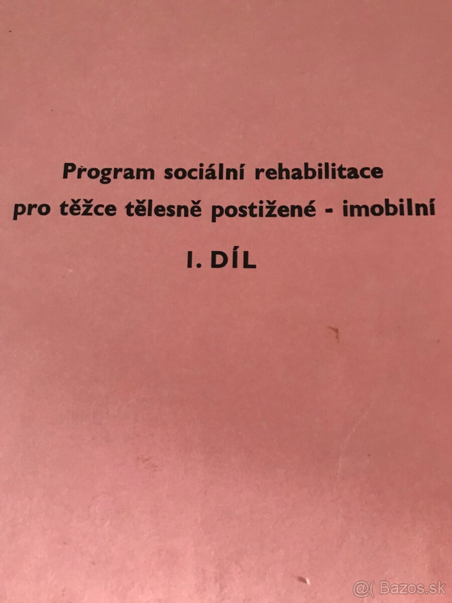 Program soc. rehabilitace pre TTpostižene-imobilní I -IIdiel