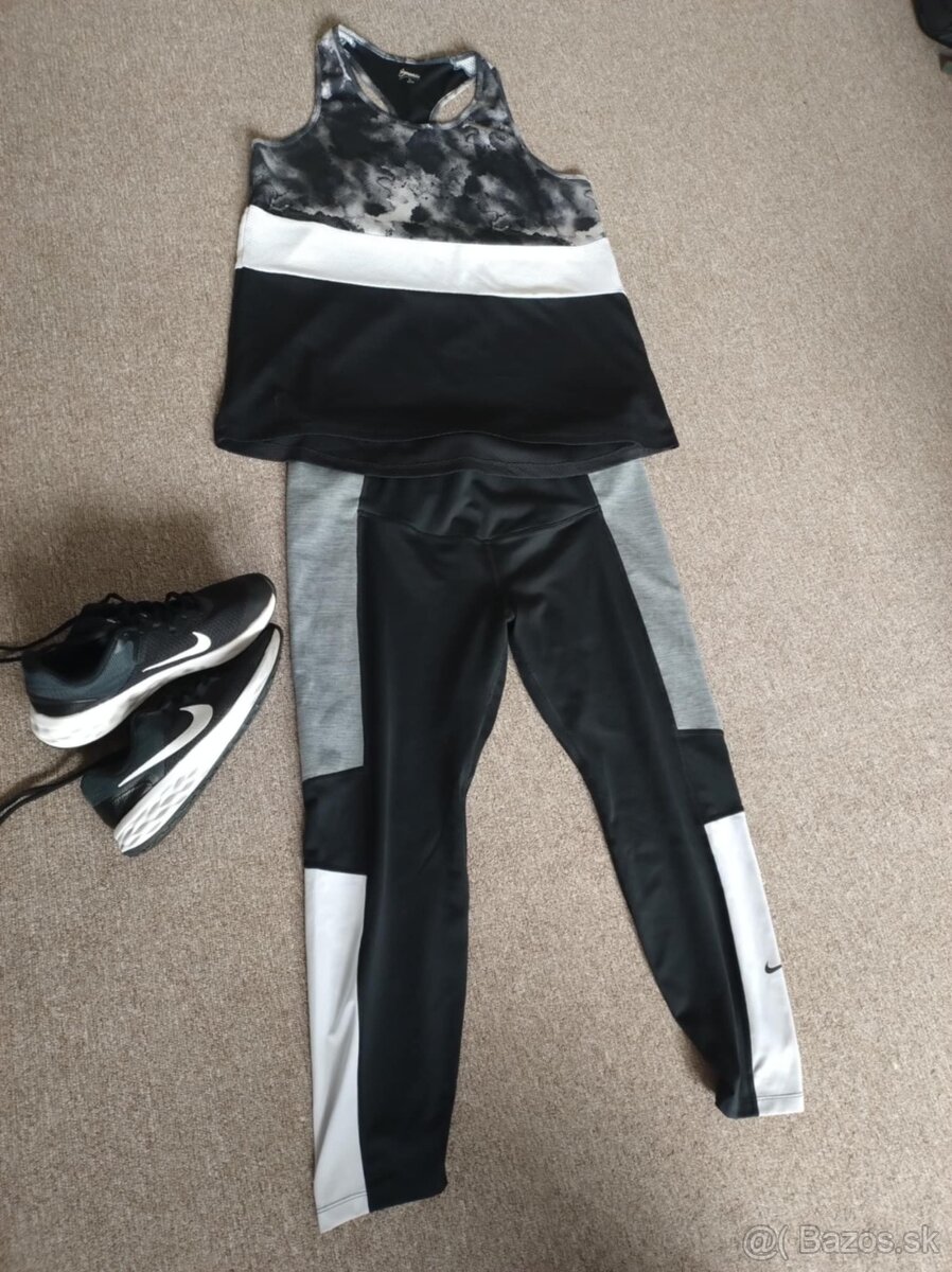 NIKE set ( leginy + tielko 44/46, tenisky 37,5 )