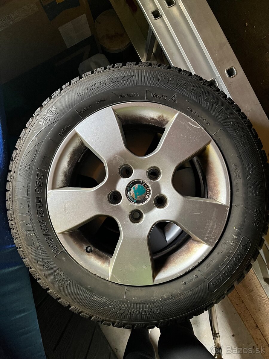 Škoda disky so zimnými pneu