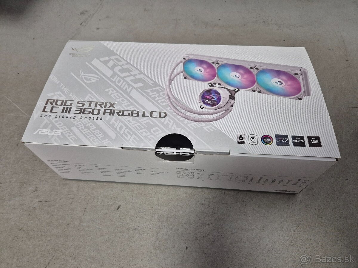 vodný chladič ASUS ROG STRIX LC III 360 ARGB