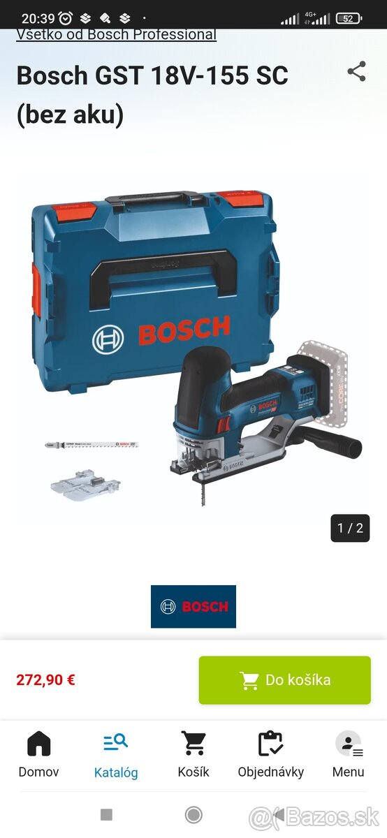Priamočiara píla Bosch professional GST 18V-155 SC