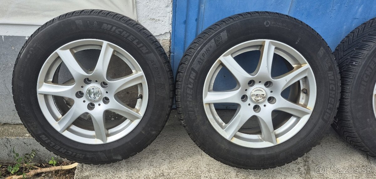 Hliníkové disky ENZO-5x112 16",VW,ŠKODA,Audi + zimné pneu