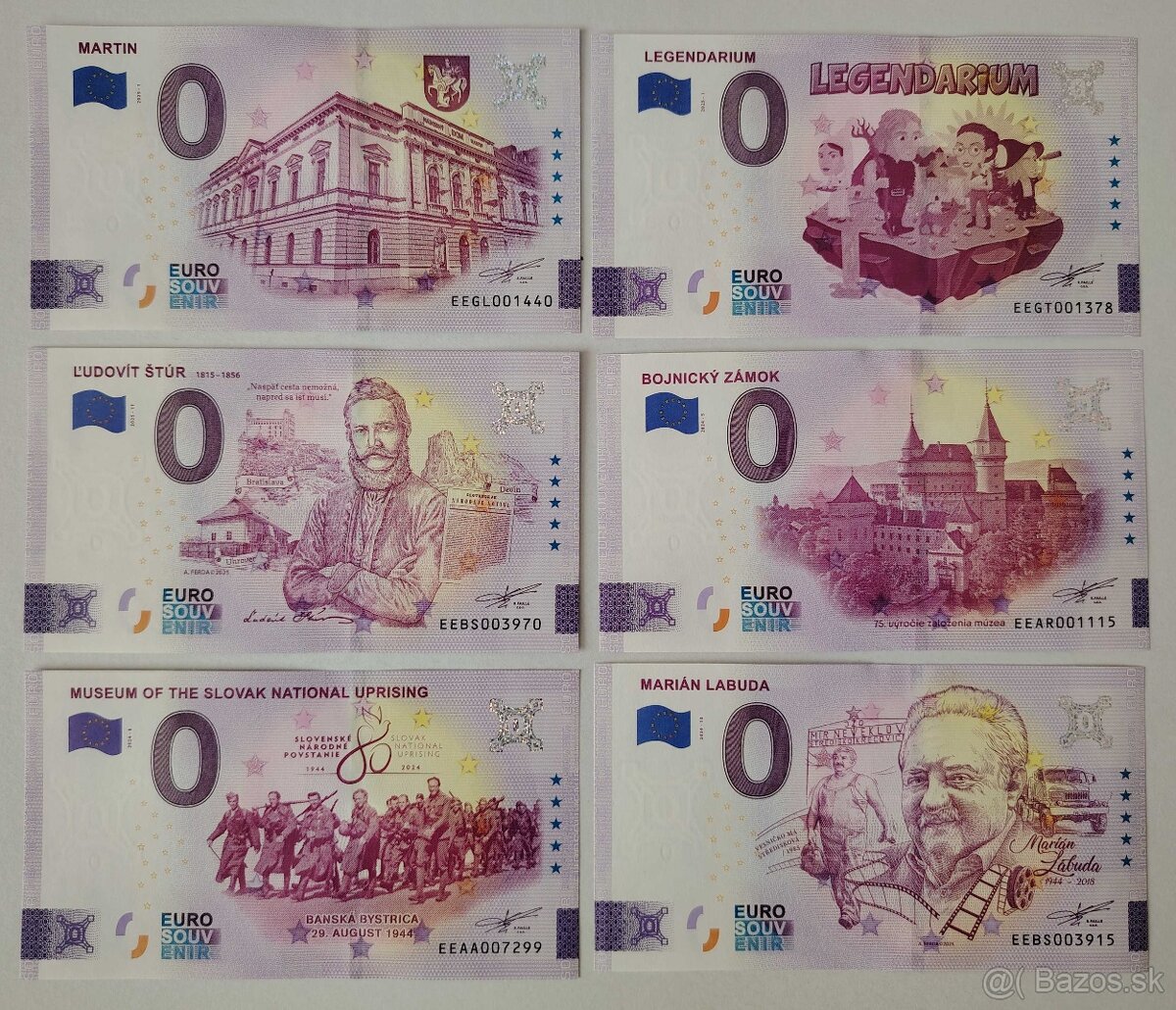 0€ / 0 euro suvenírová bankovka