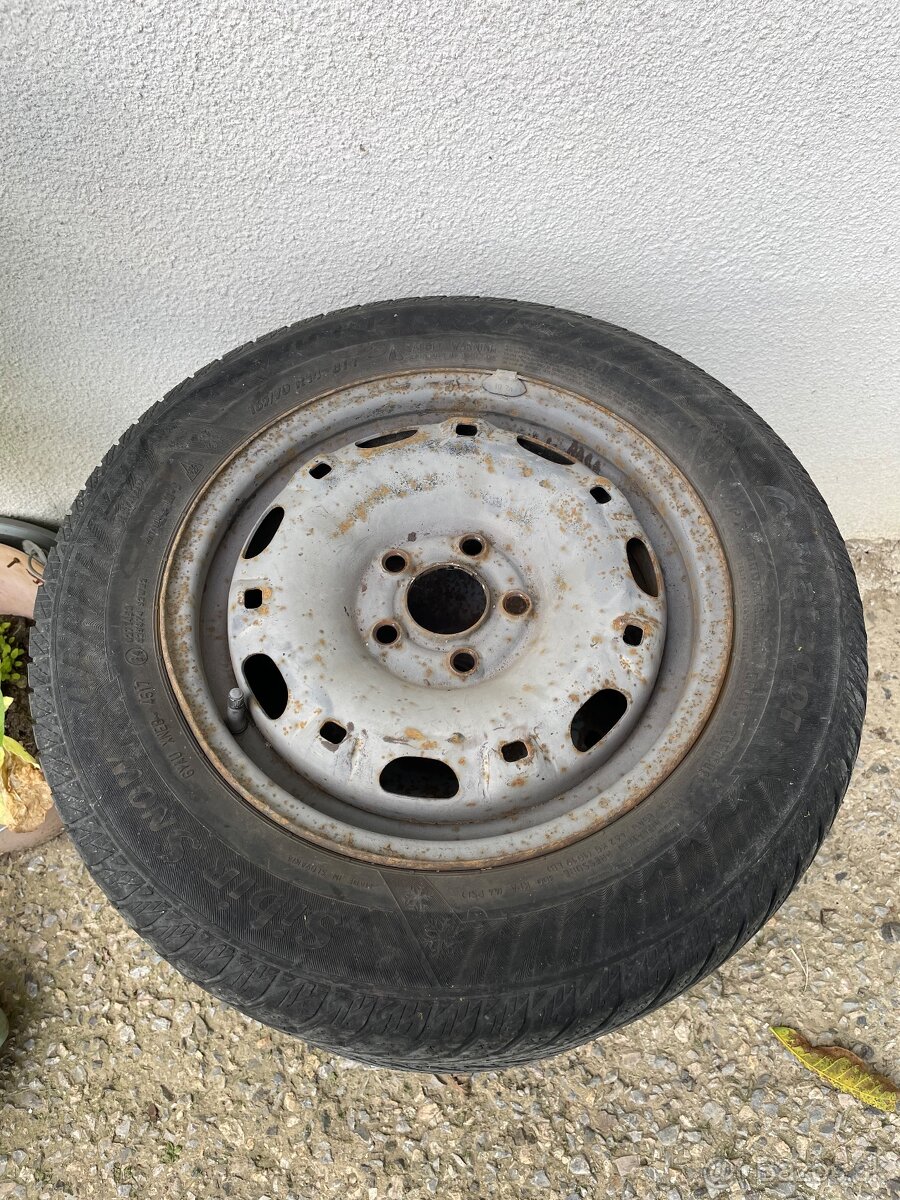 Predám disky + zimné pneumatiky 165/70 R14