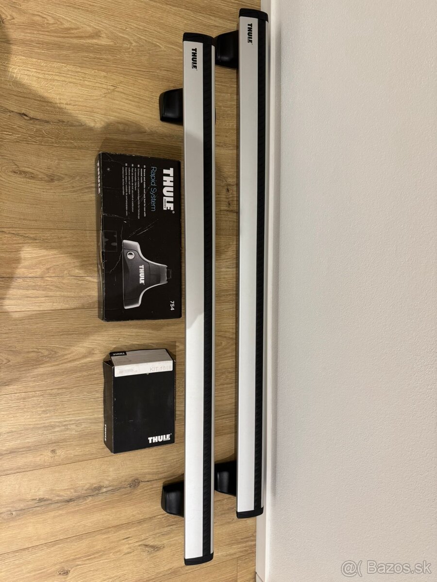 Nosič Thule 754 WingBar dlhé tyče + sada zámkov