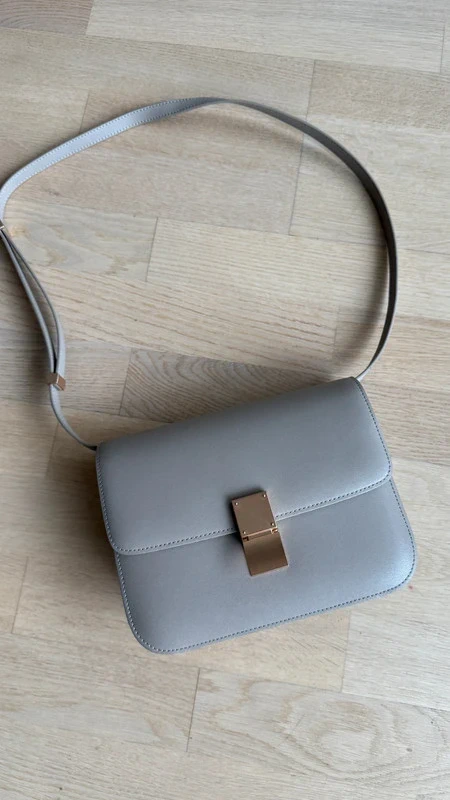 Kozena taupe-bezova kabelka crossbody/na rameno