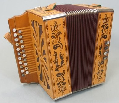 Drevená heligonka (harmonika) C-F -- Záruka --