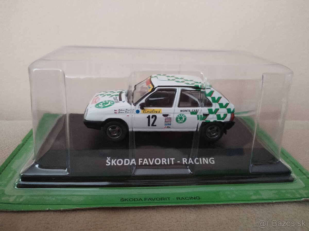 Predám model Škoda Favorit Rally v mierke 1:43 od DeAgostini