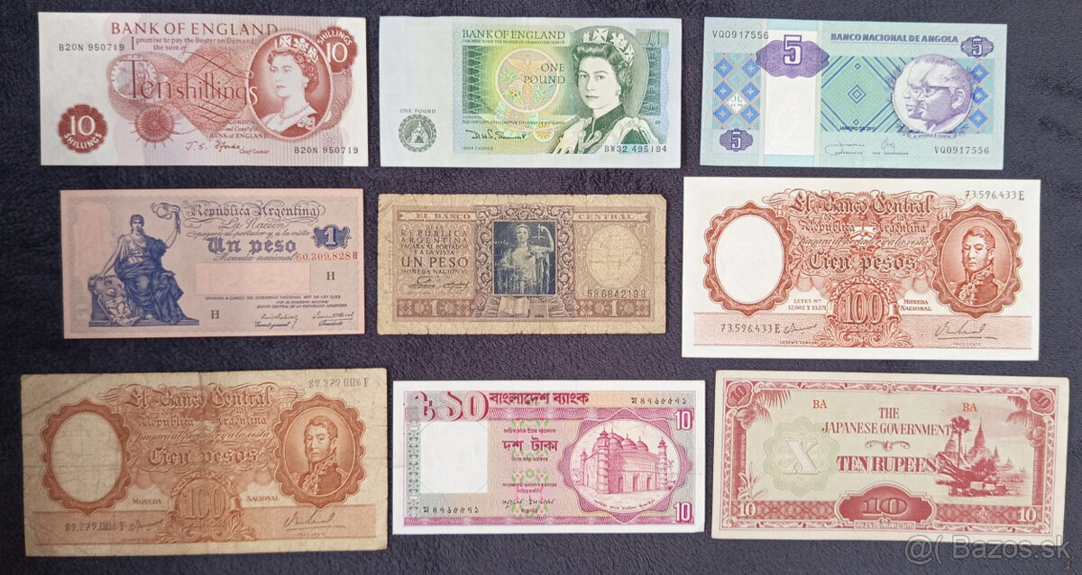 Bankovky z obehu svet 1