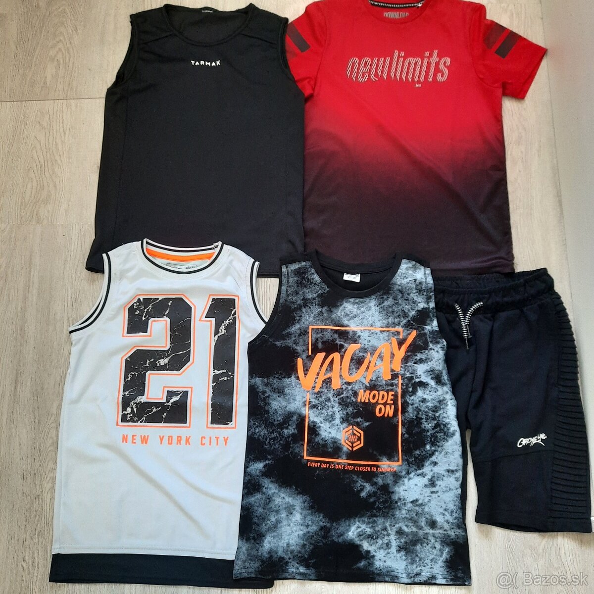 Chlapčenské tričká- tielka a kratase veľ. 146/152