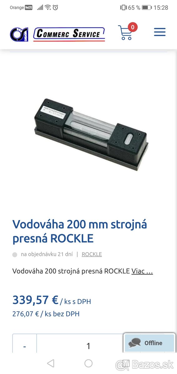 Strojná vodováha hahn & kolb rockle