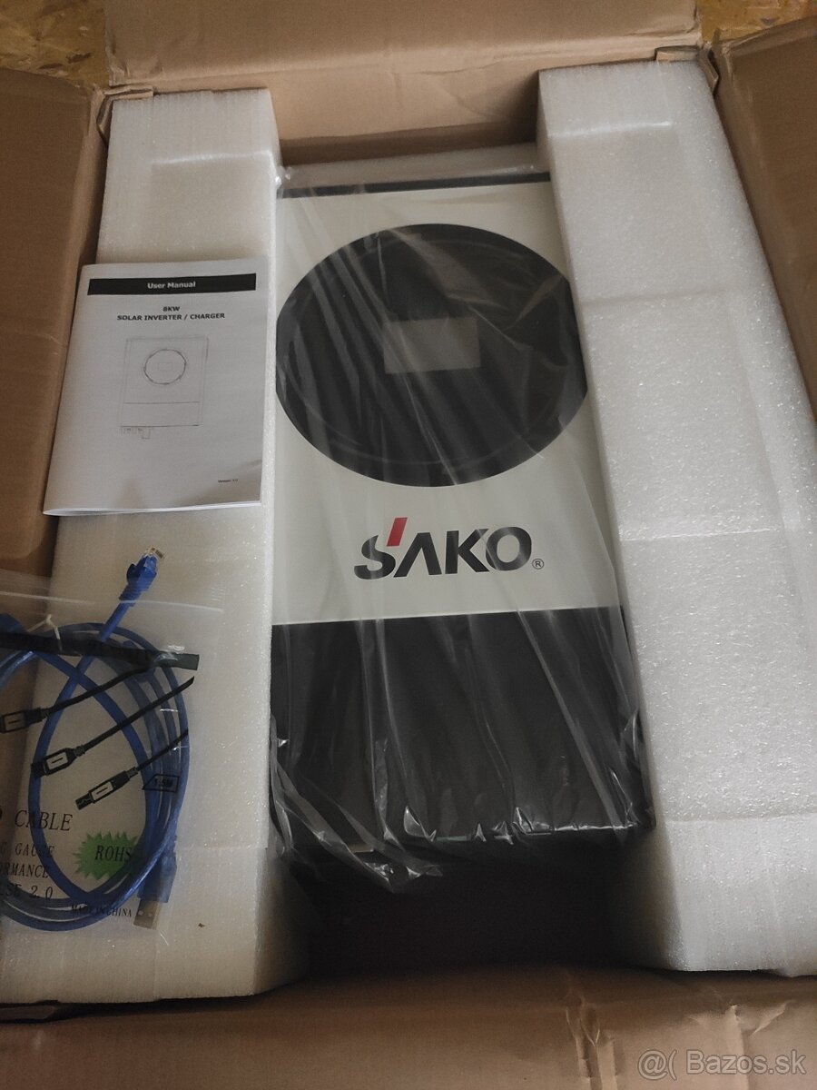 Predám jednofázový hybridný menič SAKO Sunpolo 8kW (AXPERT..