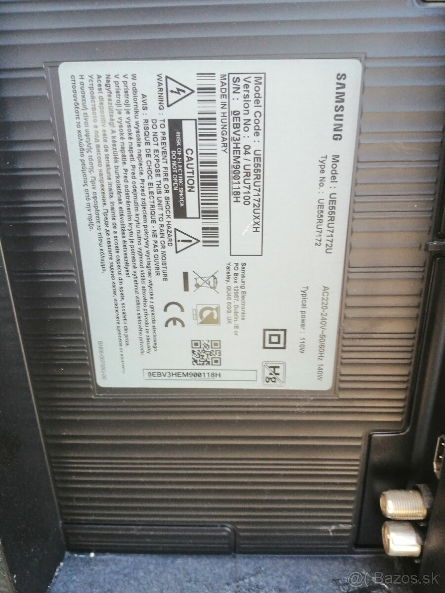 Samsung UE55RU7172 predám ND