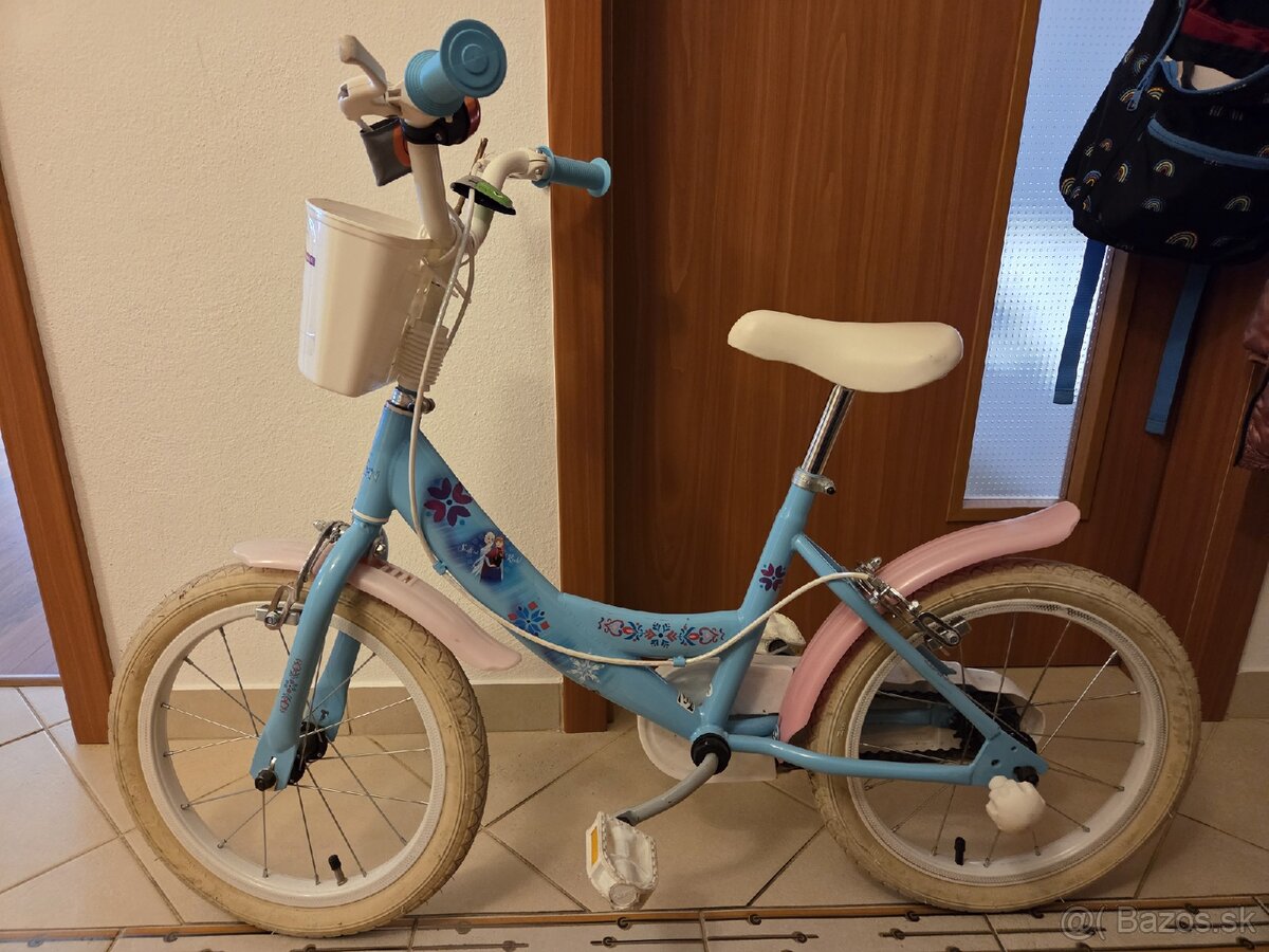 predám bicykel 16" pre dievča + náhradné duše