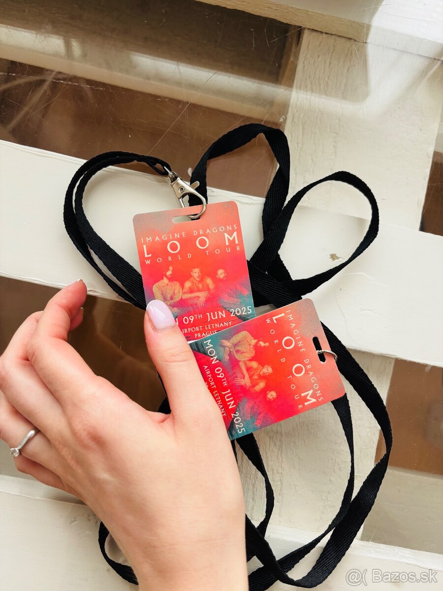 IMAGINE DRAGONS PRAHA PAMÄTNÉ VSTUPENKY