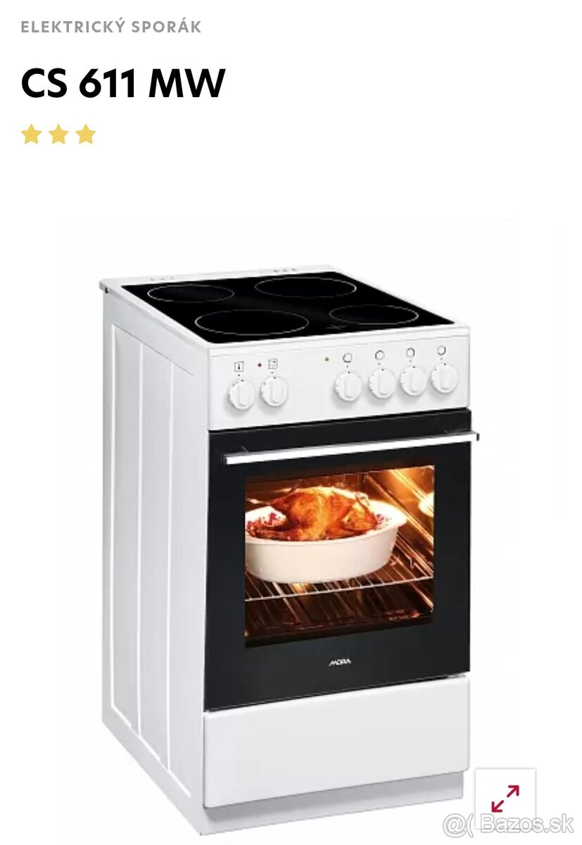 Elektrický sporák CS 611 MW MORA