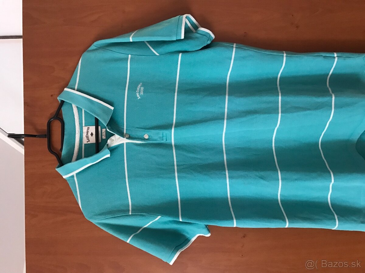 LEE COPER originál azurove pánske polotricko XL