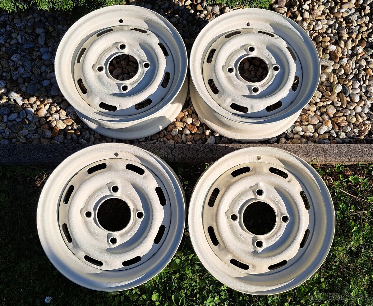 PLECH. DISKY R13 4x130 - ŠKODA 105, 120, 125, 130,136, RAPID