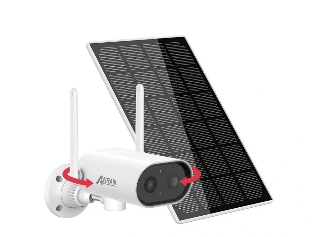 Vonkajšia otočná WiFi 2K kamera ANRAN so solárnym panelom