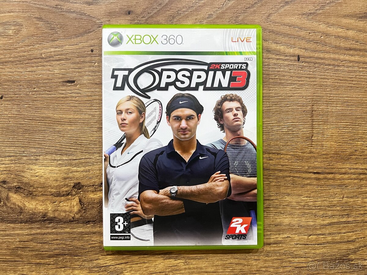 Hra na Xbox 360 - Top Spin 3
