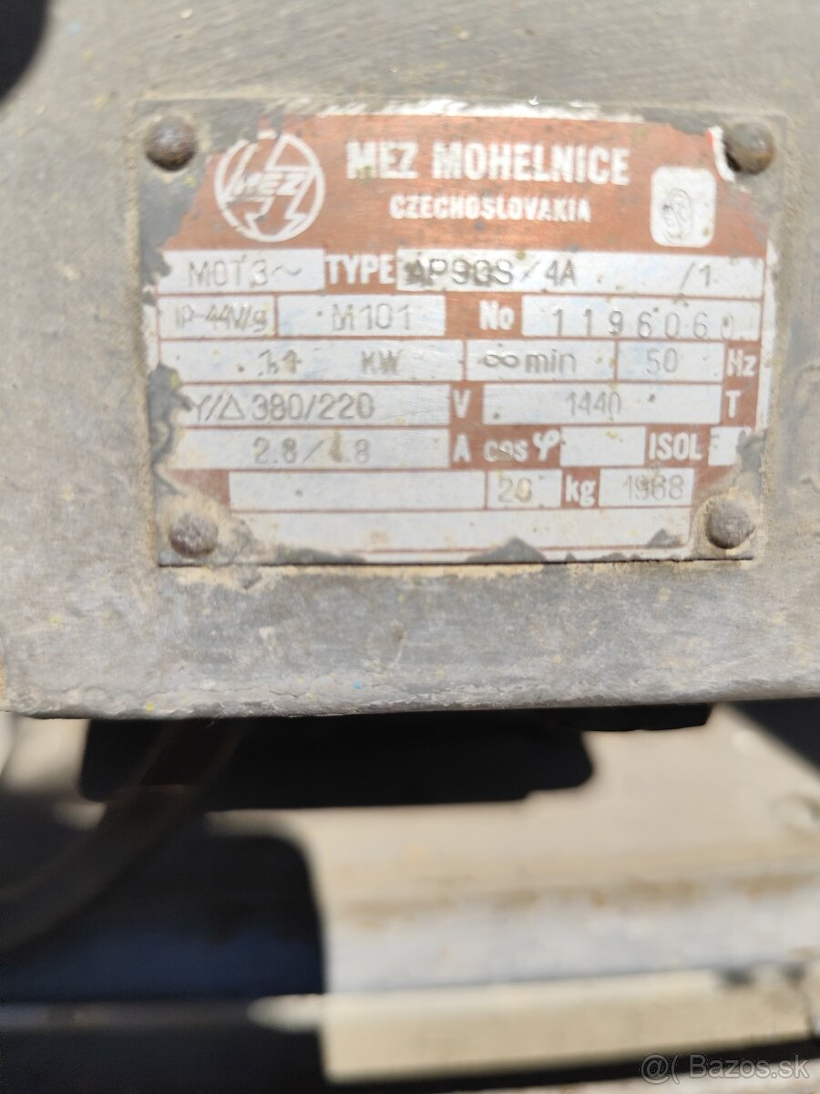 Predám motor 1.1 kw na 380 V