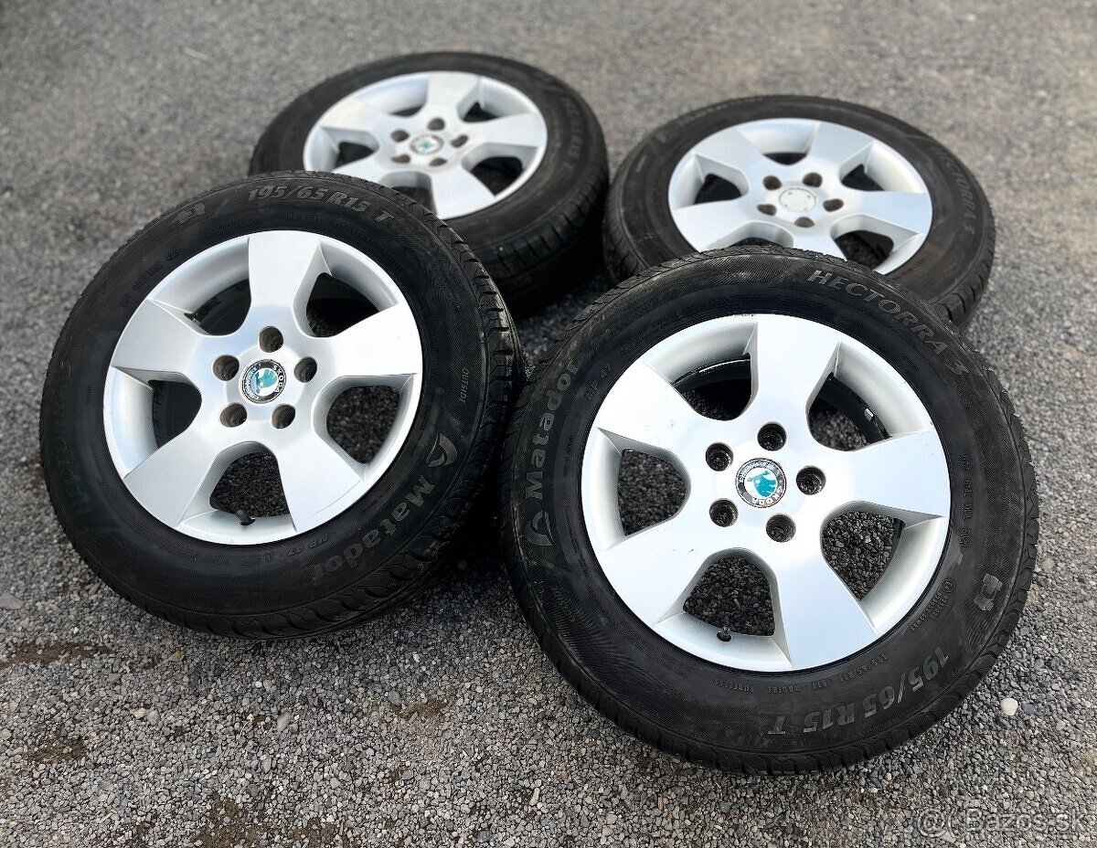 🟡sada kolies 5x112 r15 skoda Octavia
