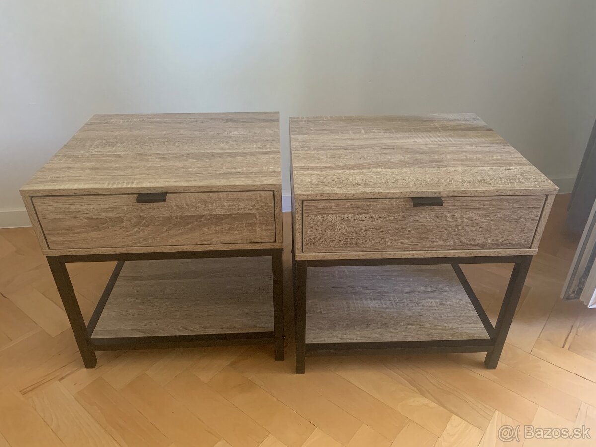 Nočné stolíky + lampy