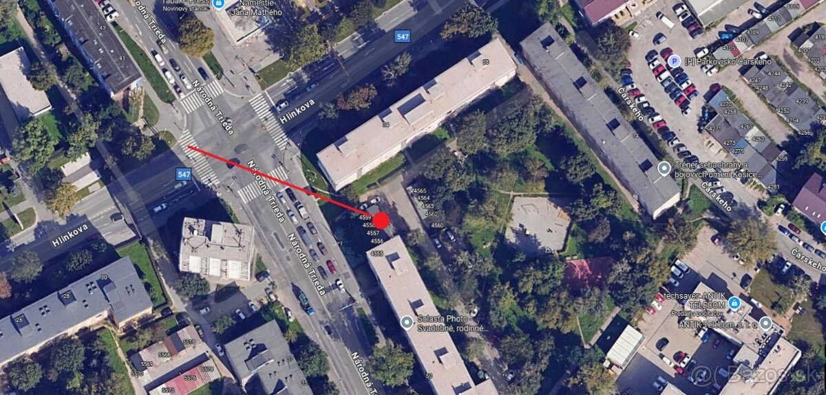 Garáž 18 m2 - Národná trieda/Hlinkova Košice