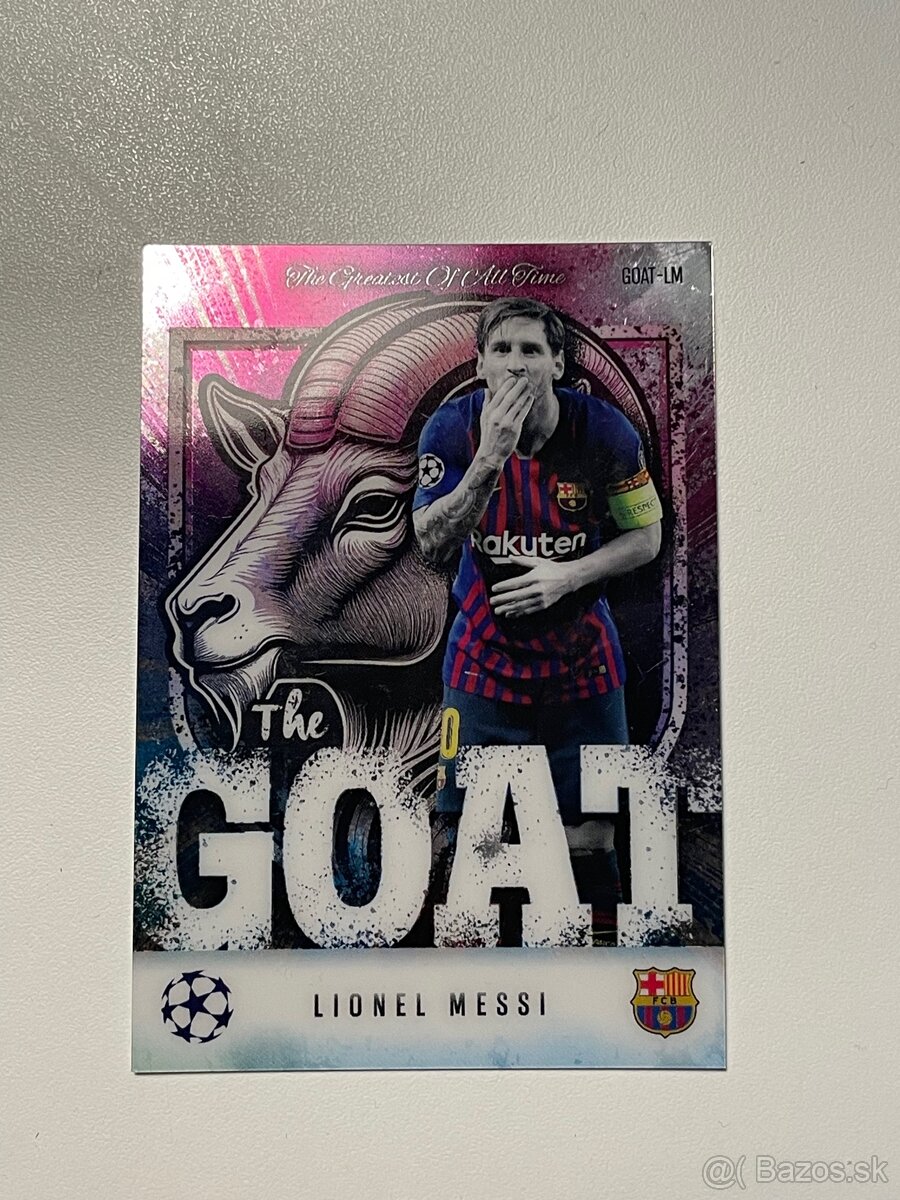 Kartička Lionel Messi - The Goat, Match attax (topps)